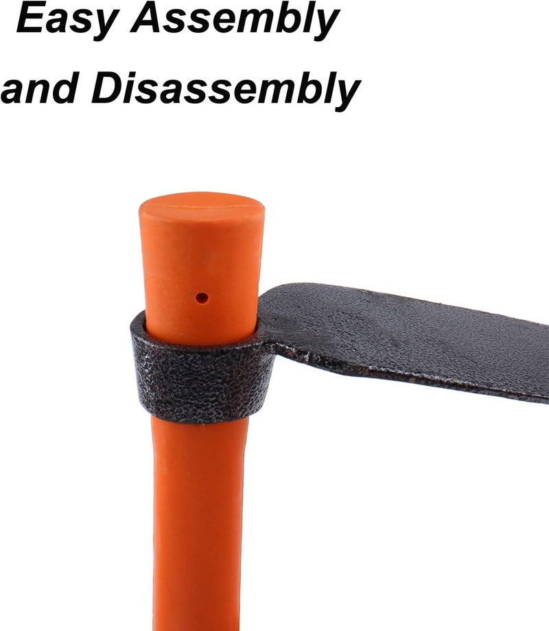 LUBAN Single Head Hoe with Heavy Duty Forged Adze and Ergonomic Non-Slip Handle for Loosening Soil, Gardening, Transplanting Outdoor 39mm/15-Inch - Image 4